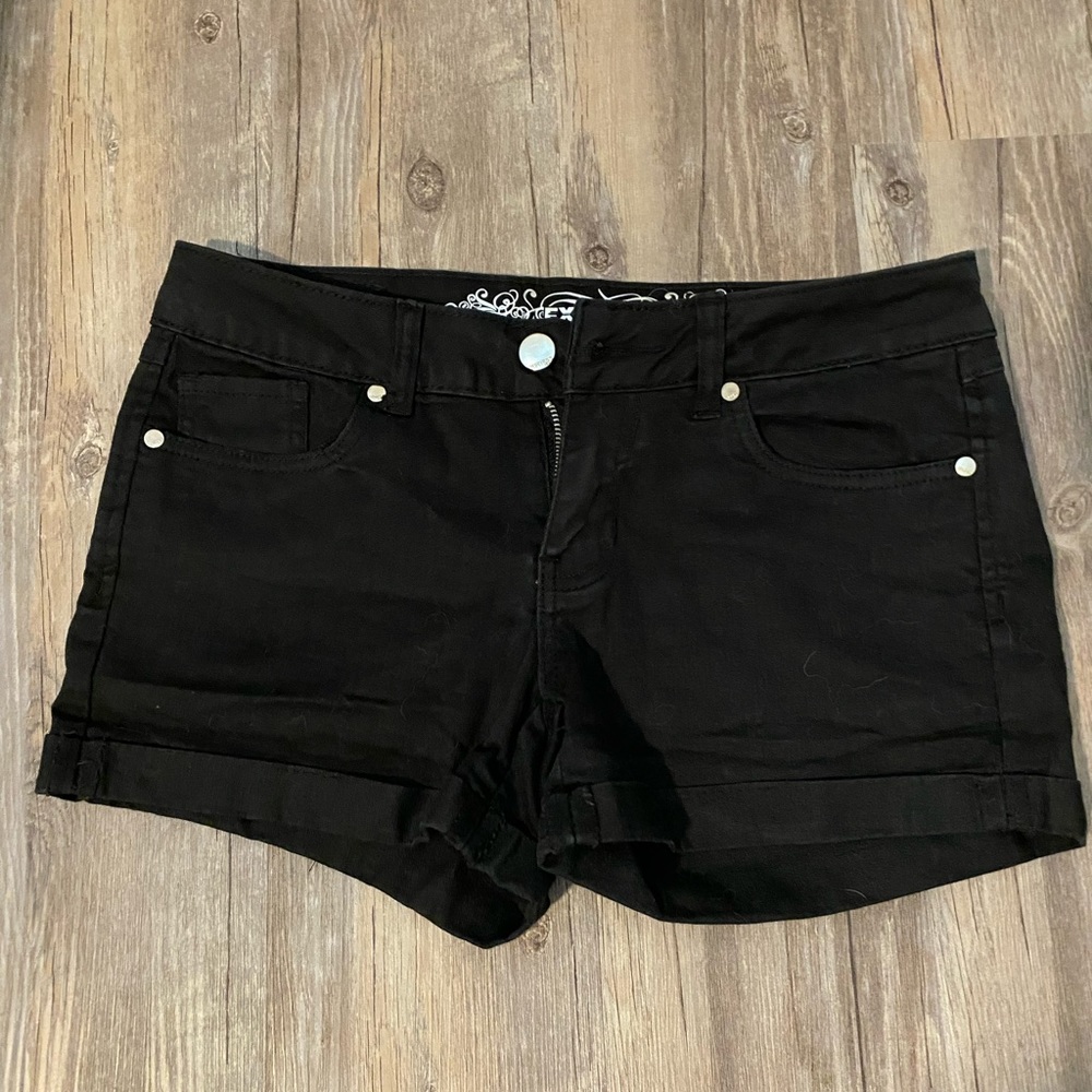 Express Black Denim Shorts